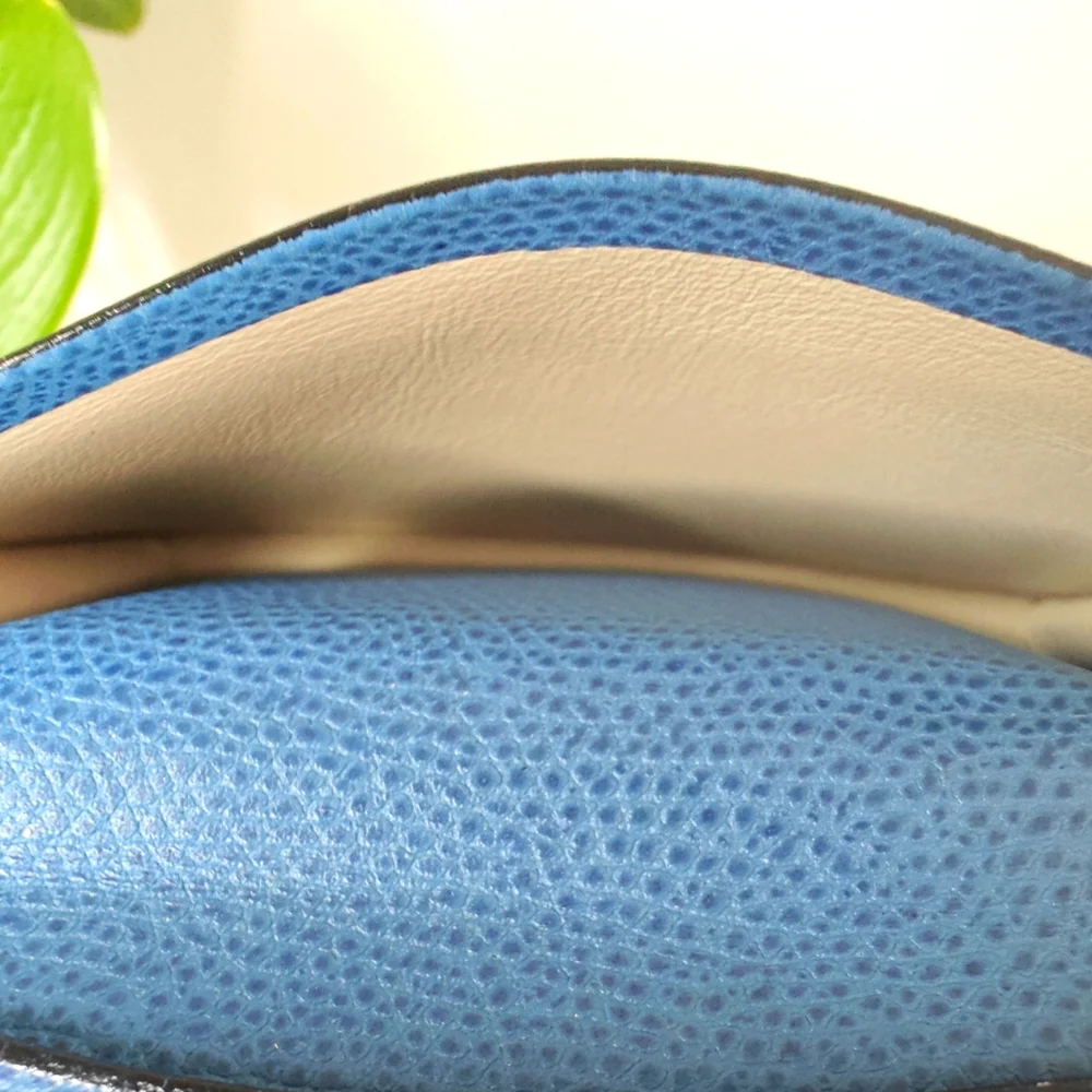 Valextra Onda Card Case In Cobalt Blue - Picture 10 of 13